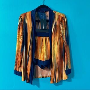 NWT Fashion Nova XS A Trip That Never Ends Set Shorts And Cardigan Open Top